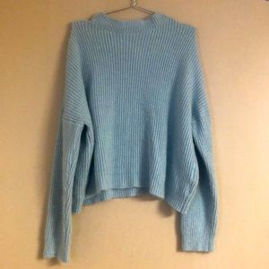 Forever 21 Women’s Knitted Light Blue Sweater